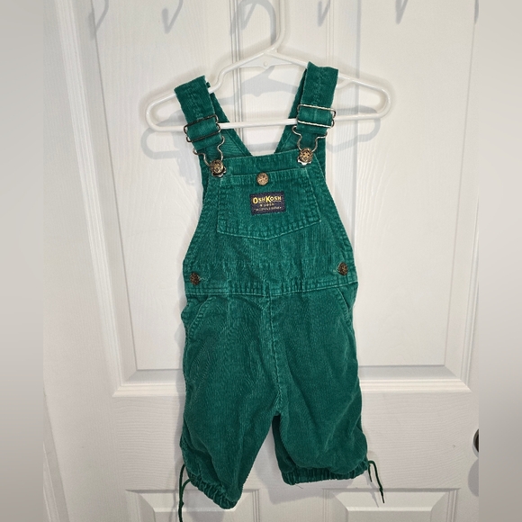OshKosh B'gosh Other - OshKosh B'gosh Green Corduroy Overalls for Kids Vintage